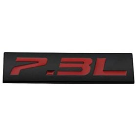 1 badge autocollant 3D en métal chromé de 7