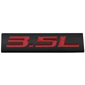 1 badge autocollant 3D en métal avec finition chromée de 3