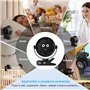 Ventilateur Portable - 4000mAh Mini Ventilateur de Table Silencieux avec Clip|Crochet,USB Rechargeable,5 Vitesses,Rotation 360°,