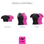 PRS Maillot de course pour femme Top Crop Débardeur T-shirt avec fermeture éclair demi-manches longues, respirant course de yoga