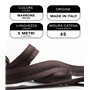IPEA Fermeture éclair marron chaîne longue de 5 mètres + 15 curseurs en métal – Chaîne mesure #5 – Made in Italy – Charnières en
