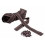 IPEA Fermeture éclair marron chaîne longue de 5 mètres + 15 curseurs en métal – Chaîne mesure #5 – Made in Italy – Charnières en