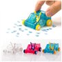 Hotaden 1pc Mini Car Table Nettoyage poussière Chariot Clavier Nettoyeur de Bureau poussière Confetti Crayon Gomme Sweeper pouss
