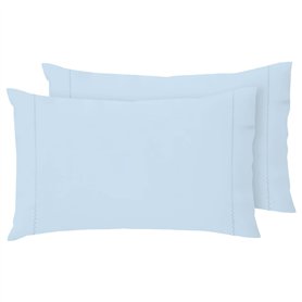 Giovanni Dolcinotti | Lot de 2 taies d'oreiller colorées avec Rabat et Finition Zigzag – 50 x 80 cm – 100% Coton – Fabriqué en I