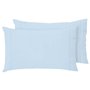 Giovanni Dolcinotti | Lot de 2 taies d'oreiller colorées avec Rabat et Finition Zigzag – 50 x 80 cm – 100% Coton – Fabriqué en I