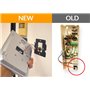 DSE DMC-P2M7 Kit vidéophone double famille IP avec 2 boutons internes/2 ouvre-portes, 2 écrans tactiles 7" et bloc d'alimentatio