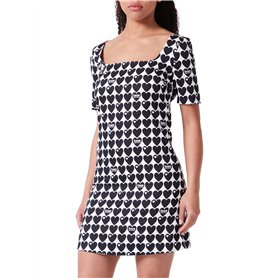 Love Moschino Robe Courte Slim fit avec col carré