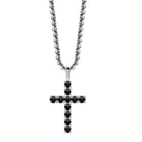 Collier Femme LIU JO MLJ512 Argenté Noir