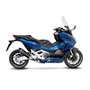 Collecteur d'échappement LeoVince SBK en acier inoxydable pour Honda Forza 750