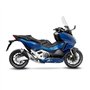 Collecteur d'échappement LeoVince SBK en acier inoxydable pour Honda Forza 750