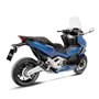 Collecteur d'échappement LeoVince SBK en acier inoxydable pour Honda Forza 750