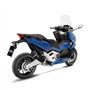 Collecteur d'échappement LeoVince SBK en acier inoxydable pour Honda Forza 750