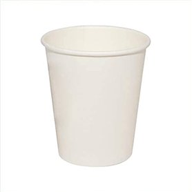 Virsus - Lot de 300 gobelets en carton blanc biodégradable