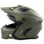 Casque Moto Jet Cafe Racer Homologué ECE 22-06 Scooter Custom Vert Mat XL