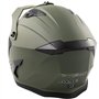 Casque Moto Jet Cafe Racer Homologué ECE 22-06 Scooter Custom Vert Mat XL