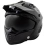 A-PRO SRL Casque Moto Jet Cafe Racer Homologué ECE 22-06 Visière Scooter Custom Noir M