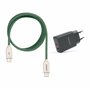USB-A + USB-C 20W Charger with Type-C Cable 1m | Fast Charge 3A | Soft Silicone | CE Certified | Safe & Compatible with iPhone