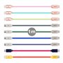 USB-A + USB-C 20W Charger with Type-C Cable 1m | Fast Charge 3A | Soft Silicone | CE Certified | Safe & Compatible with iPhone, 