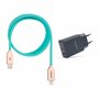 USB-A + USB-C 20W Charger with Apple-Compatible Cable 1m | Fast Charge 3A