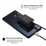 USB-A + USB-C 20W Charger with Apple-Compatible Cable 1m | Fast Charge 3A, Soft Silicone, Compatible with iPhone & iPad