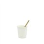 Virsus 500 Pailles en papier 15/6 Biodégradables compostables couleur Havane, Paille sans peintures pour Cocktails, Bibes froide