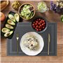 IPEA Sets de Table élégants 45 x 30 cm pour Dîner, Déjeuner, Petit Déjeuner - 6 unités - Set de Table Lavable, Résistant au Chal
