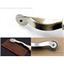Leddy Living Roue crantée de tailleur pour tracer tissu, marqueur à coudre avec poignée en bois et roue en acier inoxydable rica