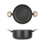 KASANOVA Cocotte 28 cm Pierre Noire Noir Cuisson