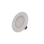 LEDLUX Lot de 4 mini spots LED encastrables ronds slim 3 W CC 12 V 24 V trou 50 mm pour éclairage de cuisine, salle de bain, cam