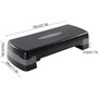 27in Fitness Aerobic Step Cardio Yoga Step Pédale avec Surface Antidérapante StepTrainer Risers