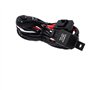 SPAKAMTZTK Kit de harnais de câblage universel de câble automatique 2 LED 9-16V 180W Ligne de lumière de brouillard de phare de