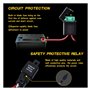 SPAKAMTZTK Kit de harnais de câblage universel de câble automatique 2 LED 9-16V 180W Ligne de lumière de brouillard de phare de 