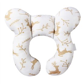 Bébé Oreiller Support de Cou Oreiiler de Voyage Calé-tête Bébé Autonomie Oreiller Poussette Siège de Voiture en Forme U Oreiller