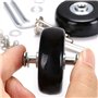 Roulette Valise, Roulettes Rechange, Bagages Roues Rechange, 2PCS 50x18MM Roues Valise Rechange Valise Roues Remplacement Roues 