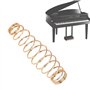 Ressort de Piano Droit 7 * 26mm, Ressort Anti-Rouille 90 PCS Piano Jack, pièces de Piano à réglage Durable Accessoires d'instrum