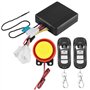 Alarme de sécurité de moto, système d'alarme de sécurité antivol universel sans fil pour moto 12 V avec 2 télécommandes