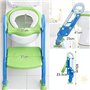 Siège de Toilette avec Escalier Réglable en Hauteur