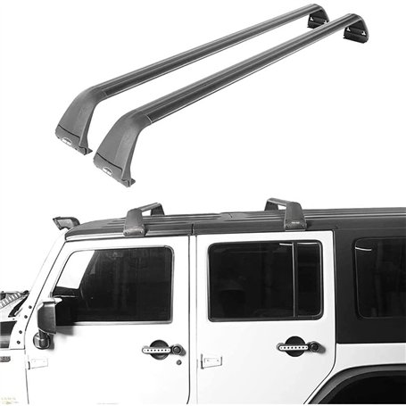 DECI Barres de Toit en Aluminium adapté pour Jeep Wrangler JL JK JT 2007-2021