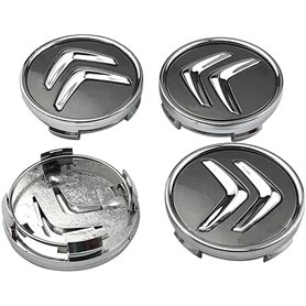 WANGAIDCE 4 pièces Cache Moyeux pour Citroen C4 Cactus (2014+) 60mm