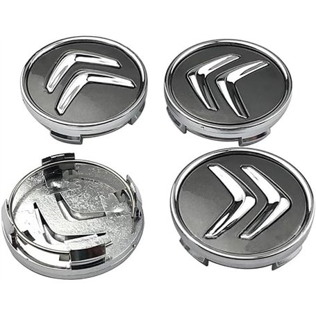 WANGAIDCE 4 pièces Cache Moyeux pour Citroen C4 Cactus (2014+) 60mm