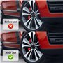 WANGAIDCE 4 pièces Cache Moyeux pour Citroen C4 Cactus (2014+) 60mm, ABS Cache de Roue Centrale, Centre de Jante Capuchons,Cache