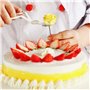 2pcs Gâteau fleur ongles et fleurs Lifters, Piping fleurs Ciseaux, décoration de gâteau Fondant Plateau crème transfert Outils d