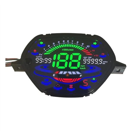 MALIYAE Kilométrique Jauge pour Wave pour Alpha 100 pour EX5 pour Class1 pour CX pour DX Moto Compteur Numérique Complet Odomètr