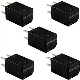 Carkio 303-1AH-C-R1 U01 Lot de 5 relais de puissance automobile 4 broches DC12 V 20 A