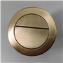 QAUUCP Bouton Chasse d'eau WC Bouton Poussoir de Toilette en Laiton brossé, Finition dorée, for réservoirs de Toilettes dissimul