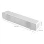 Barre de Son Filaire USB, Barre de Son stéréo de 3,5 mm Lecteur de Musique Boîte de Son Surround Basse pour Ordinateur Portable 
