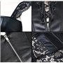 Hey~Yo Femmes Faux Cuir Corsage Robe Corset Plus La Taille Noir Corsage Robe Club Vêtements Corset Goth Bustier - noir - 3XL