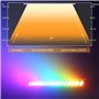 QYOEGSQ Barre Lumineuse de Lavage de scène à LED, lumière de Lavage Murale 180 W, 18 LED RVB, Prise en Charge DMX et contrôle du