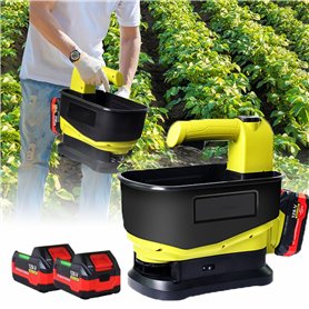 QYOEGSQ Épandeur de graines d'herbe sans Fil