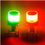 Feux de navigation solaires à LED for bateau, feux de signalisation de navigation à LED, outils d'accessoires for yacht avec sou